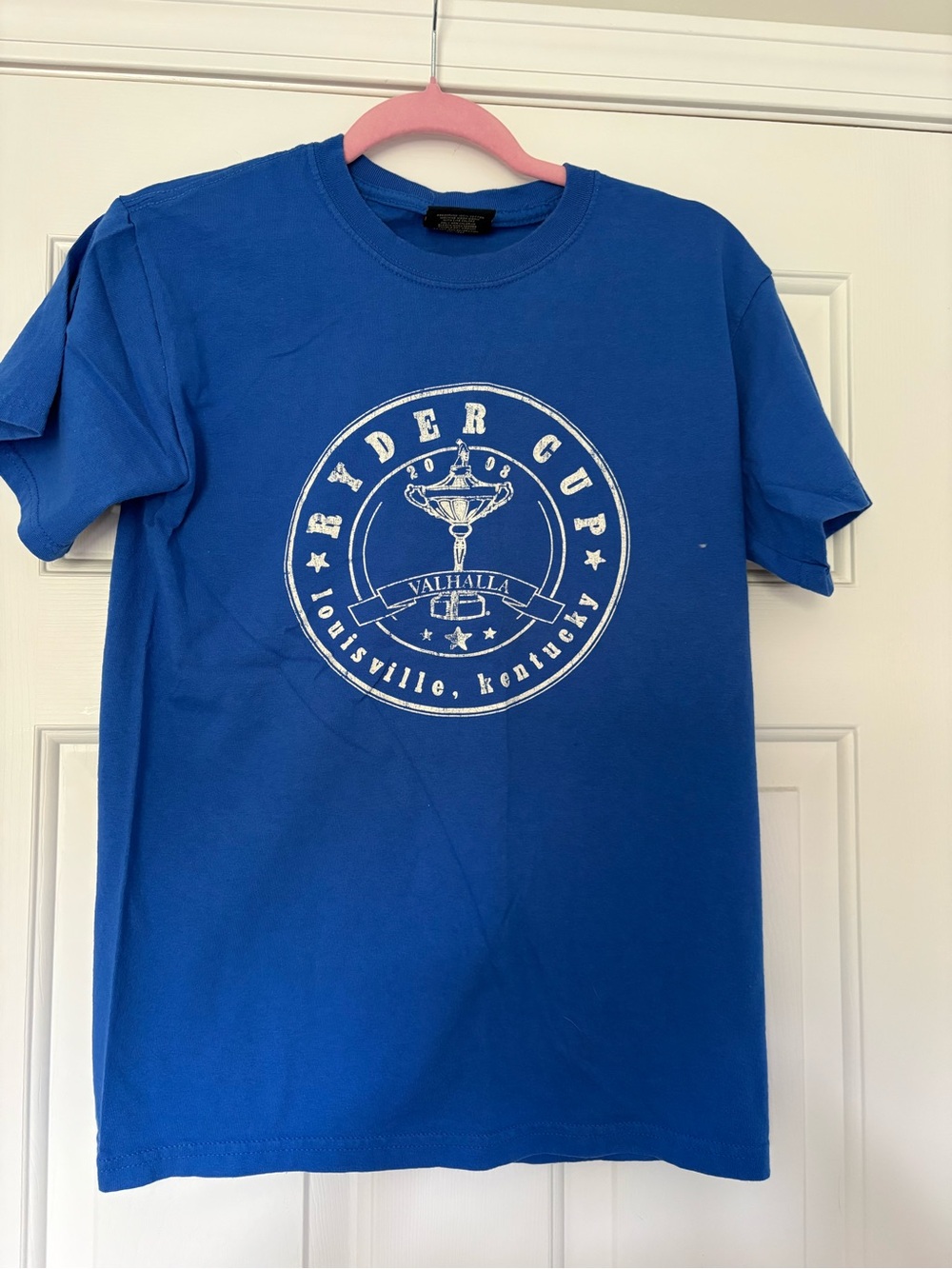 Vintage Ryder Cup Royal Blue Short Sleeve Graphic Tee